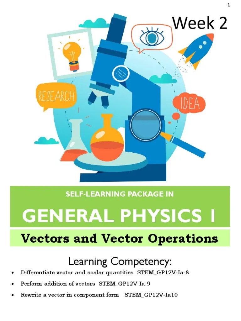 SLM General Physics 1 2ndWk | PDF | Euclidean Vector | Cartesian ...