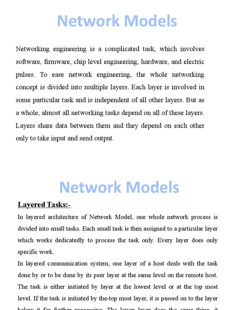 Network Model | PDF