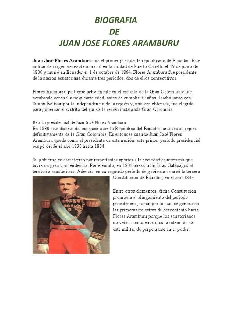 Juan José Flores Aramburu | PDF