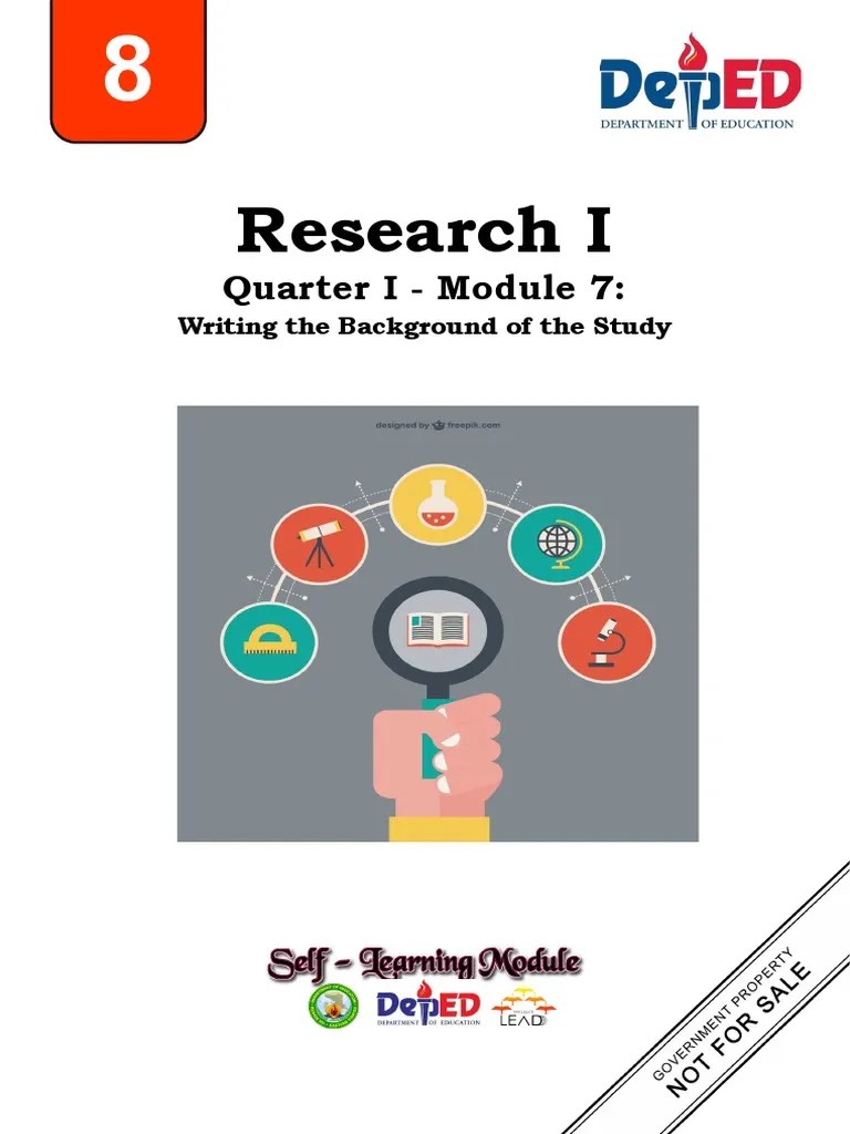 Research I Q1 Module 7 Writing The Background Of The Study | PDF ...