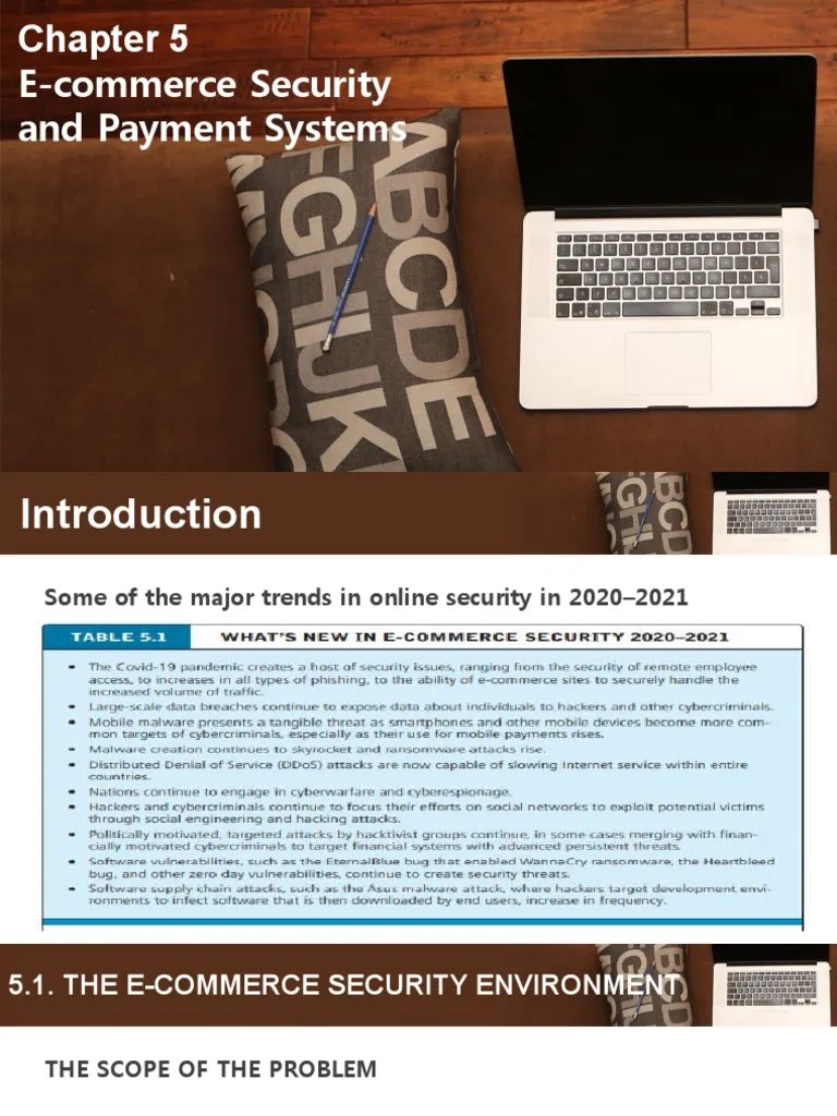 Materi Chpt.5 E-Commerce Security And Payment Systems | PDF | Security ...