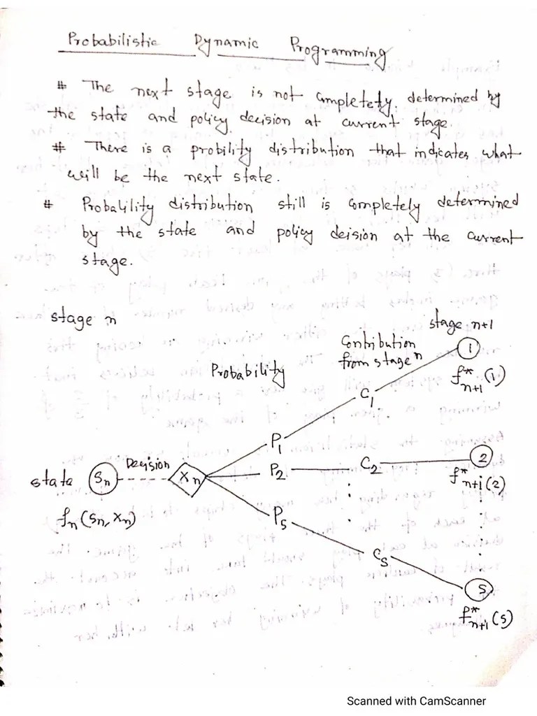 Probabilistic Dynamic Programming | PDF