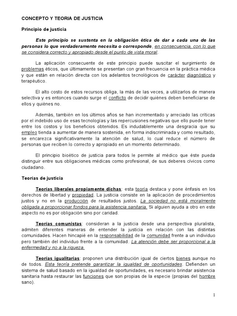 Concepto Y Teoría De Justicia | PDF | Justicia | Crimen Y Violencia