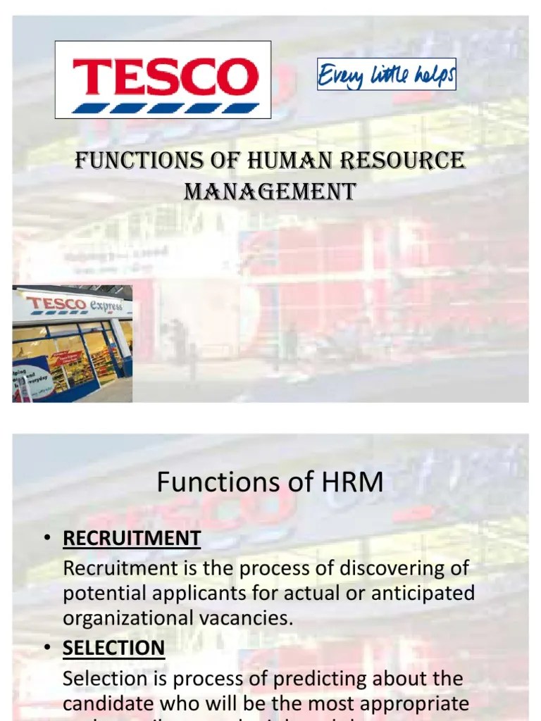 Presentation Tesco Recruitment Selection | Download Free PDF | Apprenticeship | Recruitment