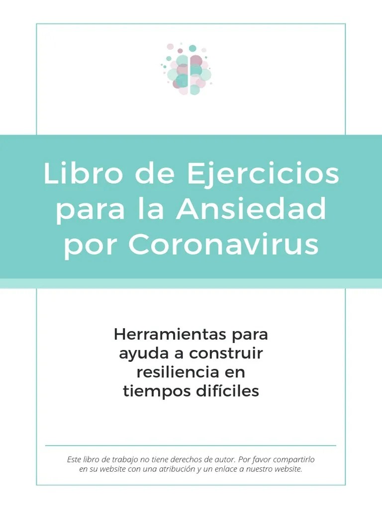 Libro De Ejercicios Para La Ansiedad Por Coronavirus | PDF | Estrés (biología) | Pensamiento