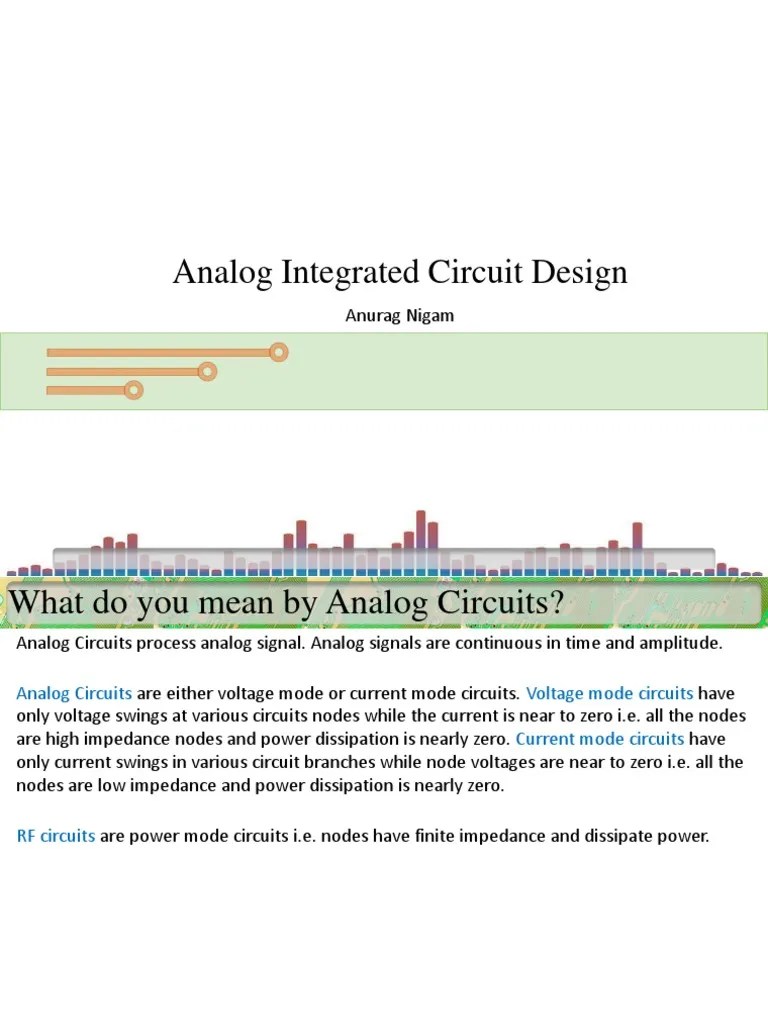 Analog Circuit Design Guide | PDF | Operational Amplifier | Cmos