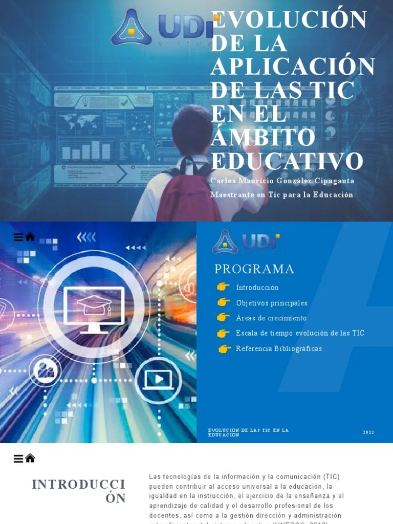 Evolución De La Aplicación De Las TIC En | PDF | Tecnología De Información Y Comunicaciones