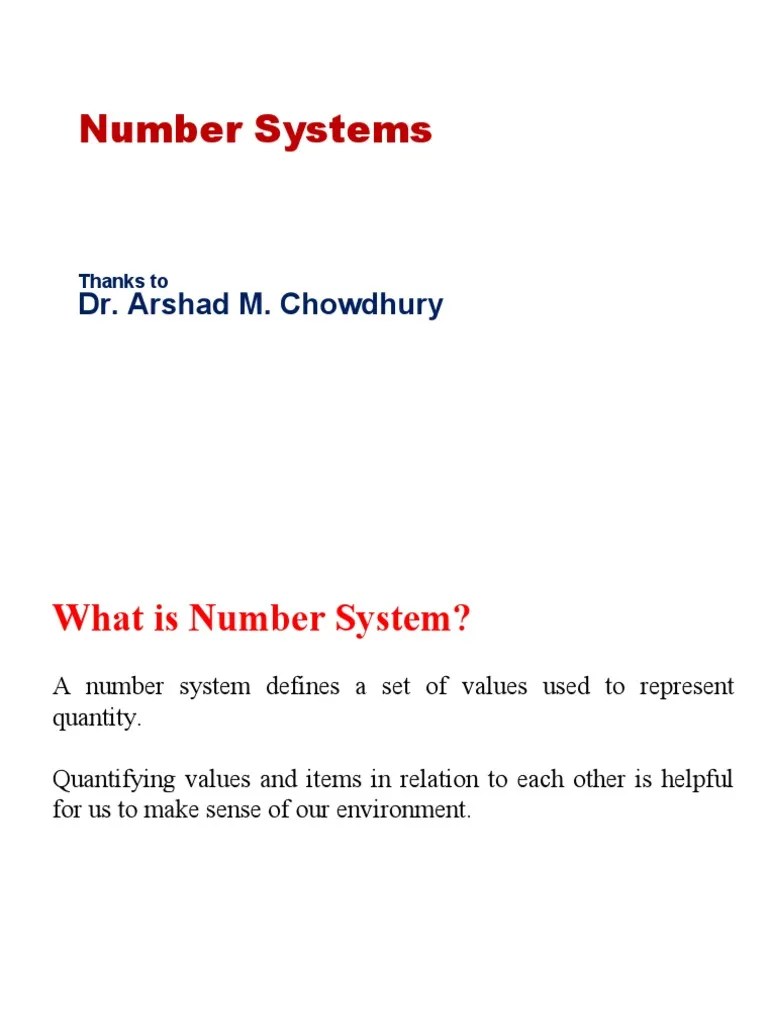 Number Systems (CSE) | PDF | Binary Coded Decimal | Decimal