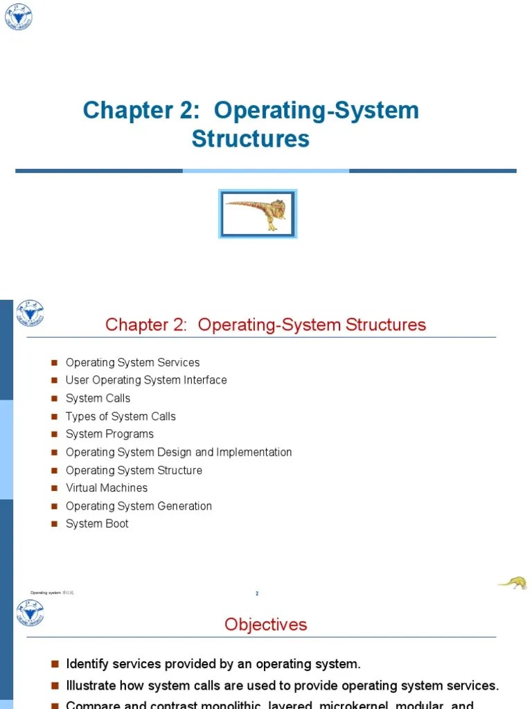 Ch2 Operating-System Structures | PDF | Operating System | Graphical ...