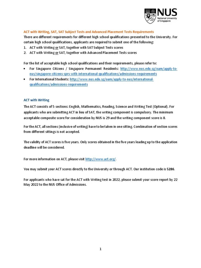 Act Sat 2022 | PDF | Act (Test) | Sat