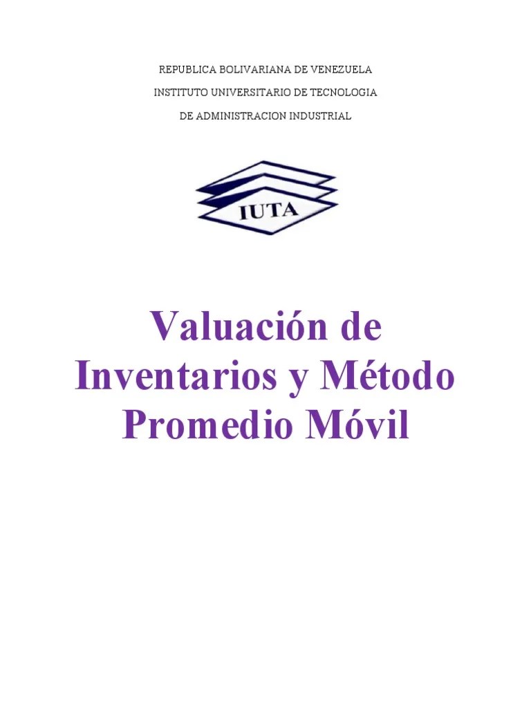 Valuacion De Inventarios | PDF | Inventario | Valoración (Finanzas)