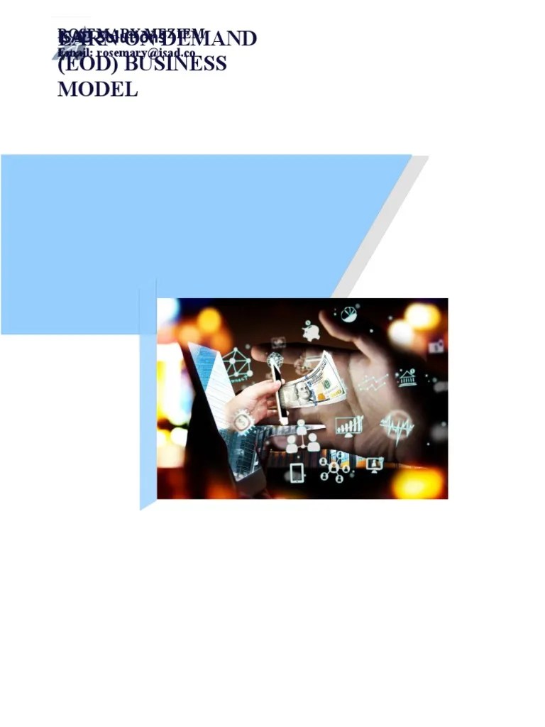 EOD Business Model | PDF | Banks | Credit