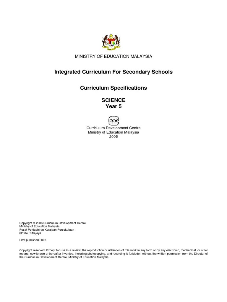 Nota retur intern yang baik, kecuali: HURAIAN SUKATAN PELAJARAN SAINS TAHUN 5 | Scientific ...