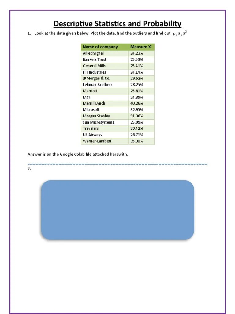 Assignment 2 - Set 1 - Solution | PDF | Probability Theory ...
