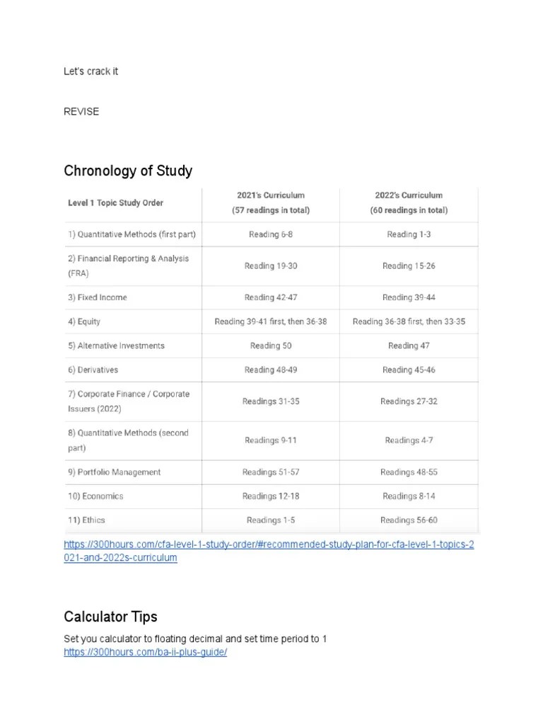 CFA Guide | PDF | Investing | Financial Economics