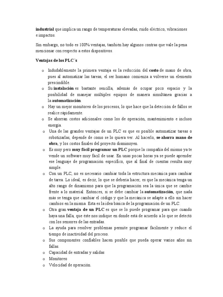Estructura De Los Controladores Lógicos Programables-13-15 | PDF | Controlador Lógico ...