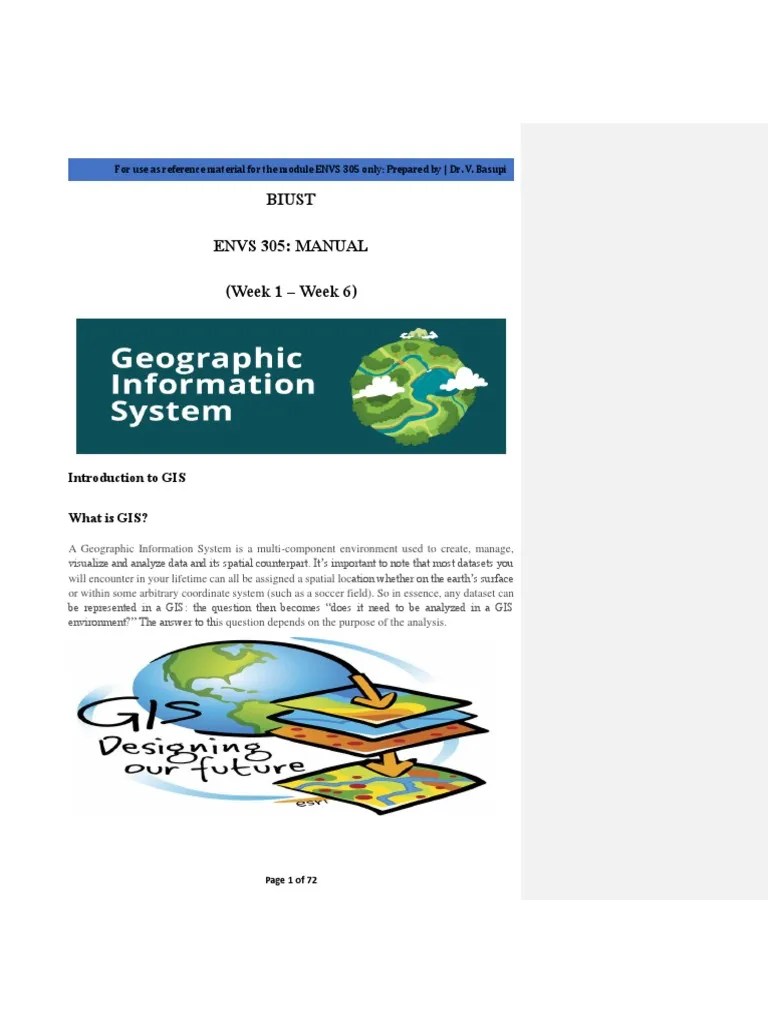 Gis Manual | PDF | Arc Gis | Geographic Information System