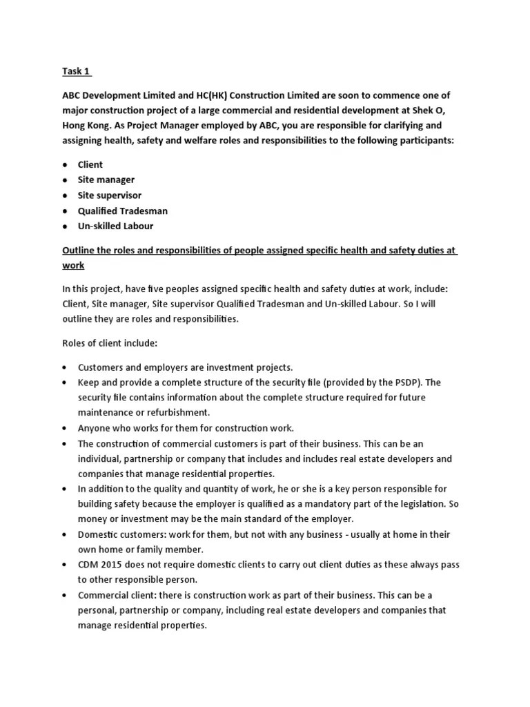 Safety Assignment | Download Free PDF | Occupational Safety And Health | Risk