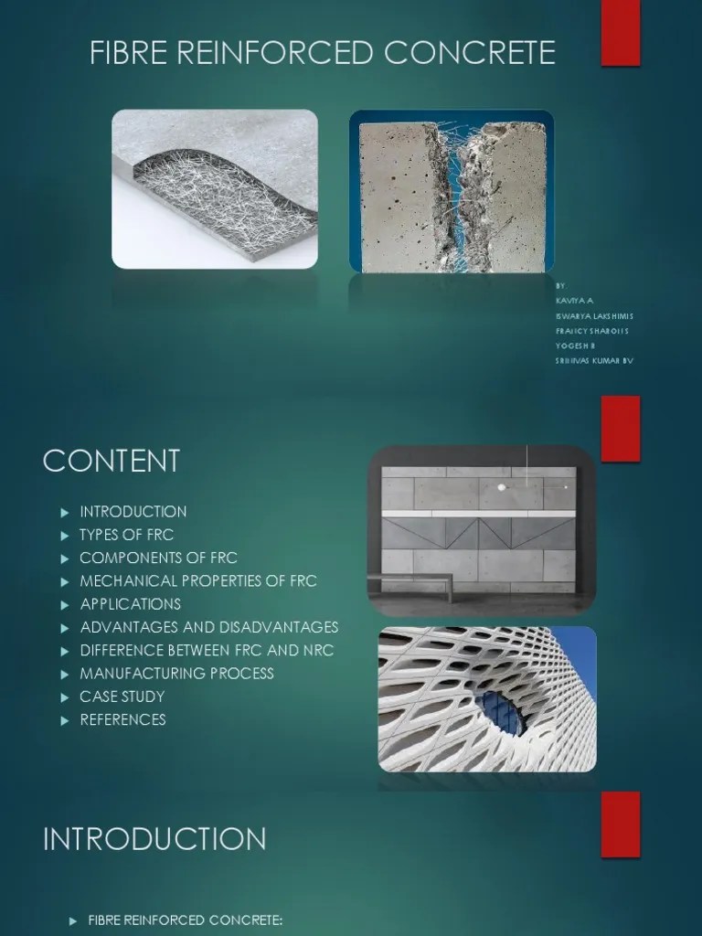 FIBRE REINFORCED CONCRETE Group 2 | PDF | Fibers | Concrete