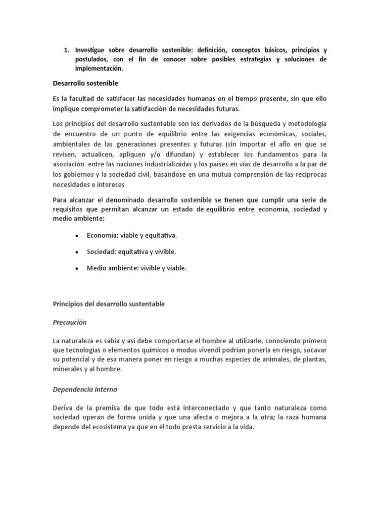Desarrollo Sostenible | PDF | Desarrollo Sostenible | Sustentabilidad