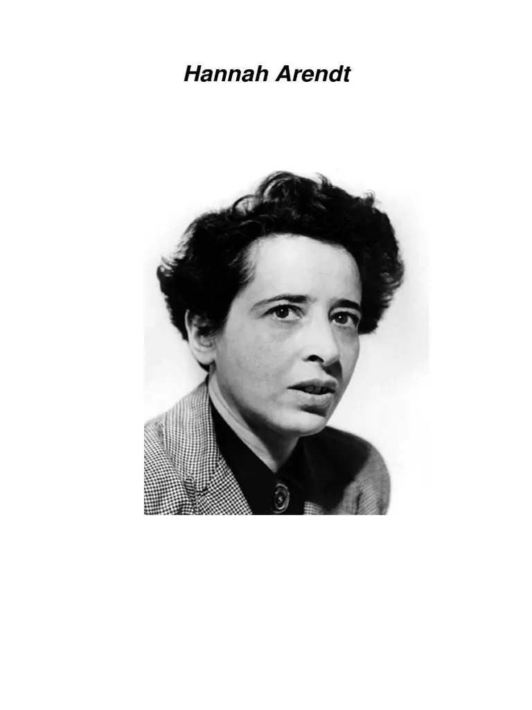 Hannah Arendt | PDF | Hannah Arendt | Philosophy