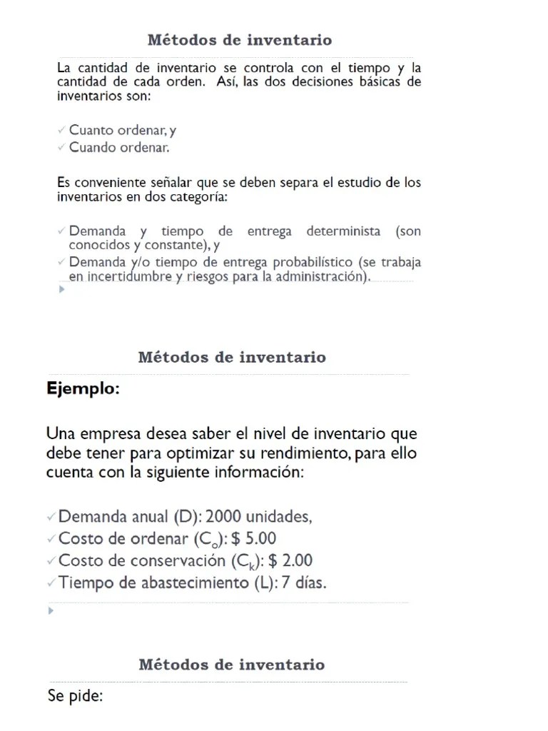 Metodos inventarios