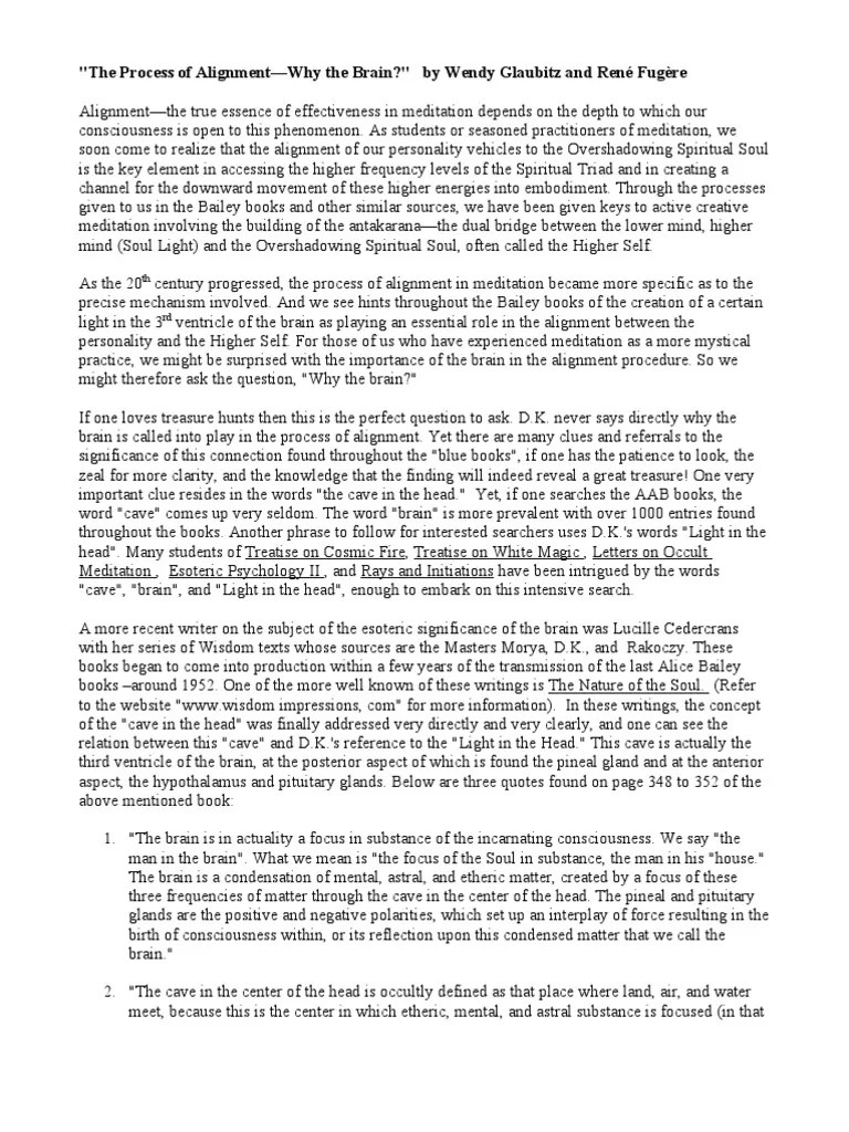 The Process Of Alignment3 | PDF | Meditation | Soul