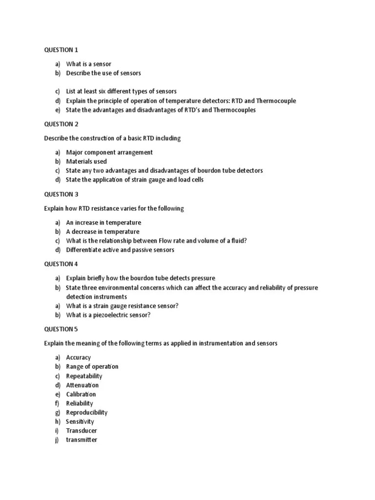 Sensor Technology | PDF