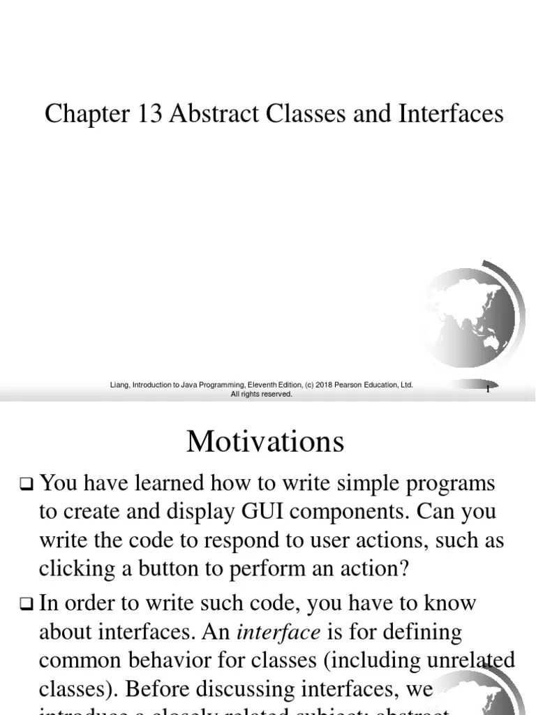 13 - Abstract Classes And Interfaces | PDF | Class (Computer ...