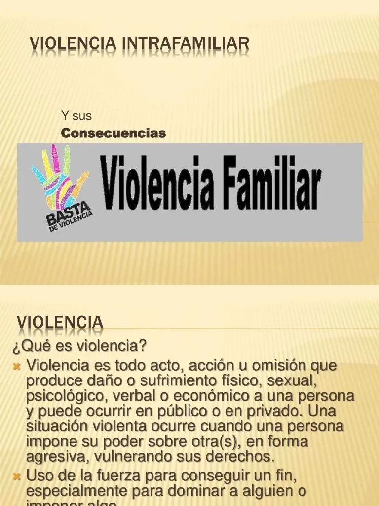 PDF Violencia Intrafamiliar Power Point - Compress | PDF