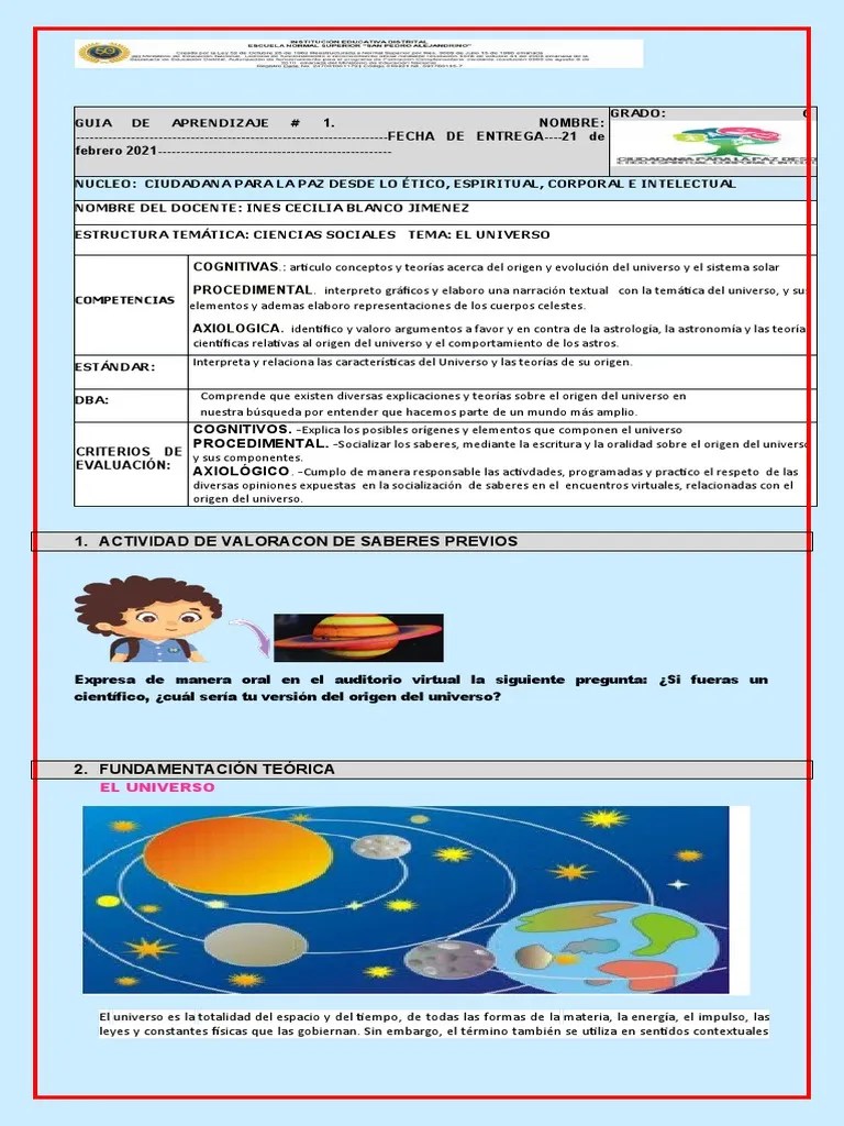 El Universo Guia 1guvvycy | PDF | Big Bang | Universo