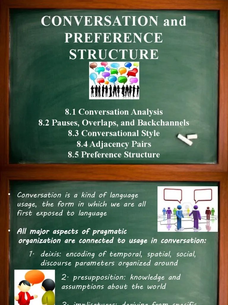 08 Conversation And Preference Structure The Newest | PDF | Conversation | Human Communication