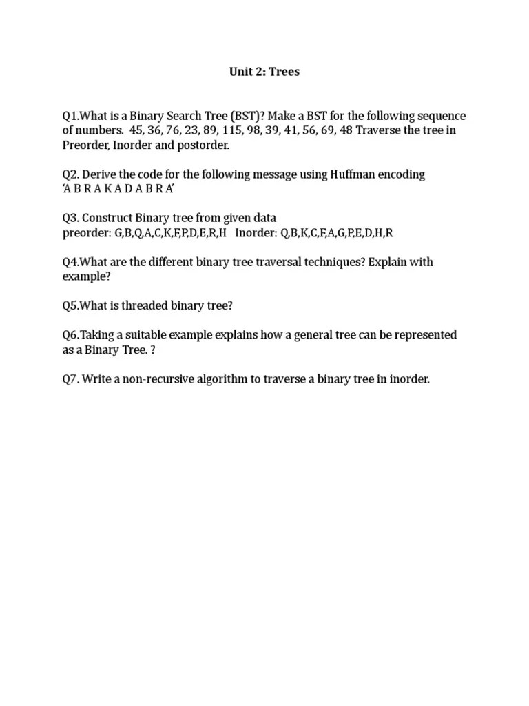 Binarytree Notes | PDF