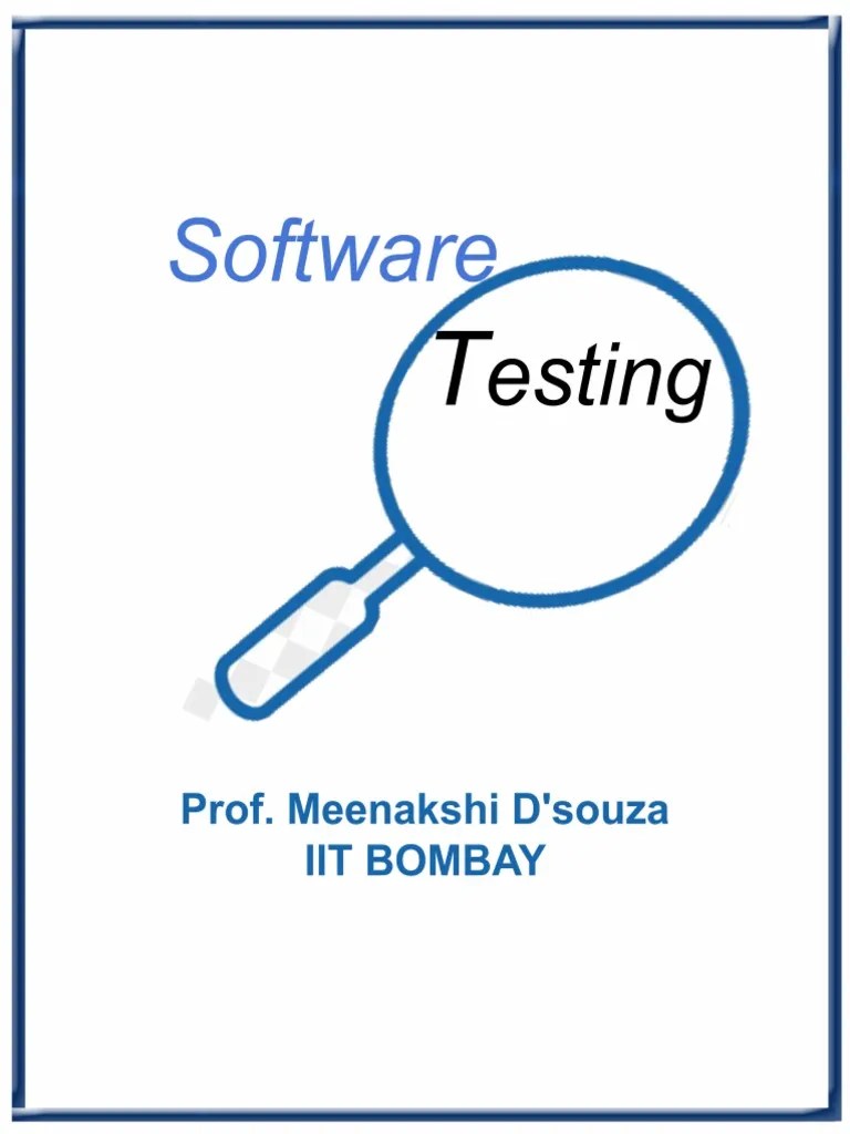 Software Testing NPTEL Notes | PDF | Software Testing | Software
