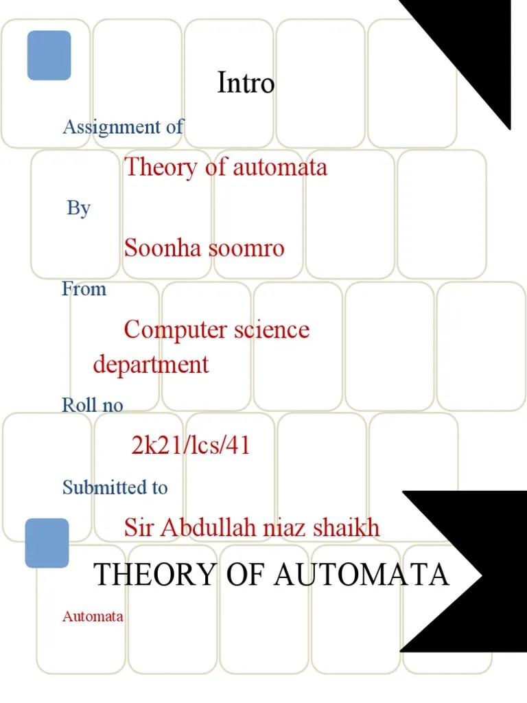 Automata Theory 2 Pdf Automata Theory Mathematical Logic - Best Vintage Patterns in 4K