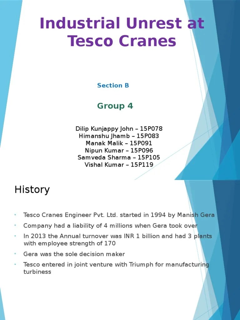 Group 4 Tesco Case Study | PDF | Trade Union | Labor Relations
