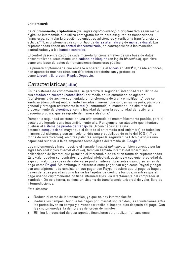 Criptomoneda Proyecto1 | PDF | Criptomoneda