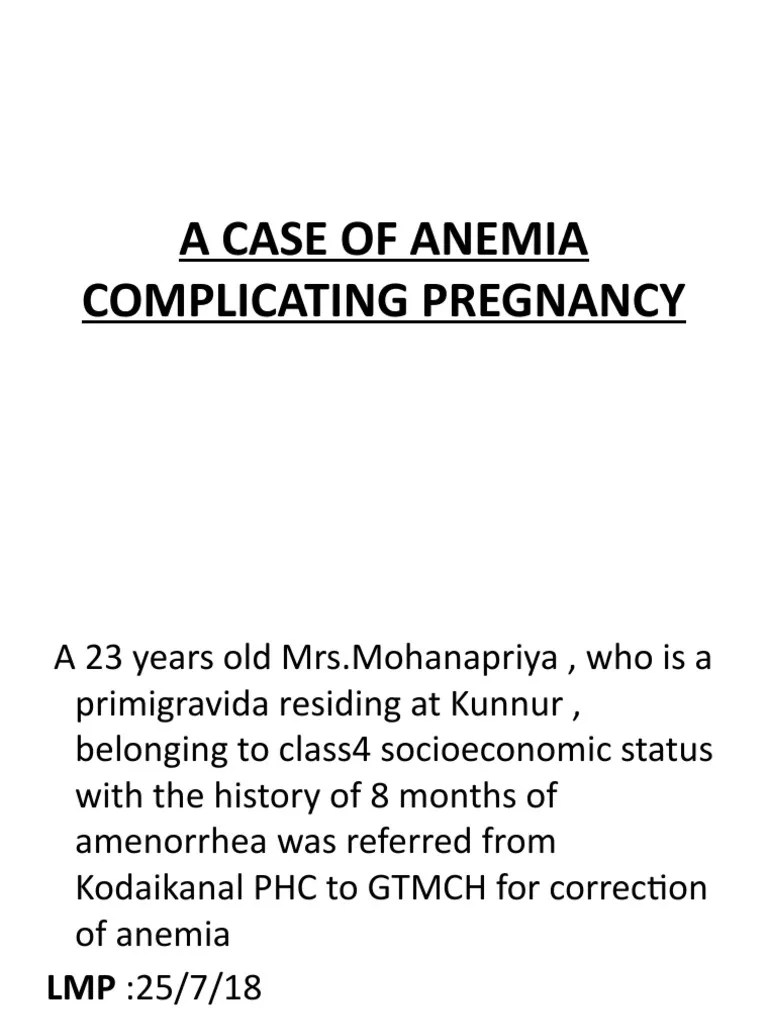 Anemia | PDF | Pregnancy | Abdomen