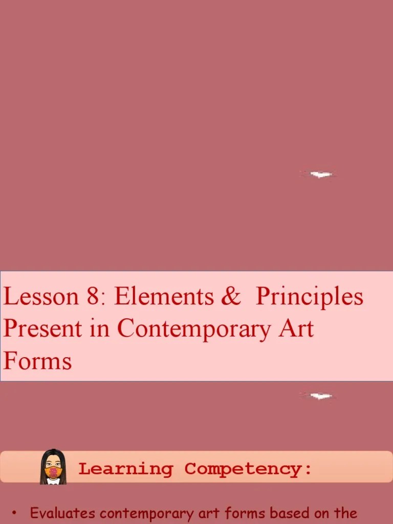 Lesson 8 Elements And Principles | PDF | Aesthetics | The Arts