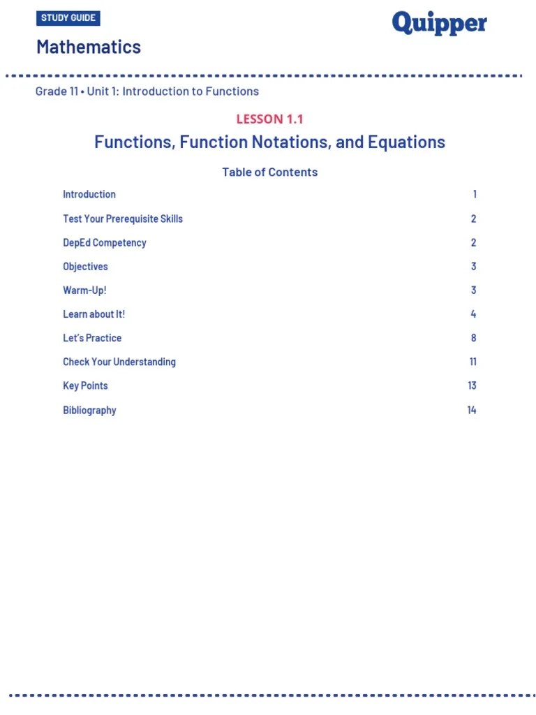 Introduction To Function | PDF | Function (Mathematics) | Equations