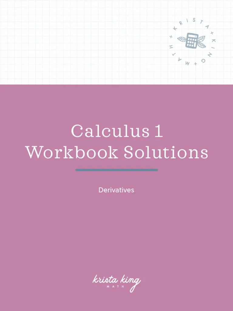 07 Derivatives - Workbook.solutions | PDF | Mathematical Concepts | Triangle Geometry