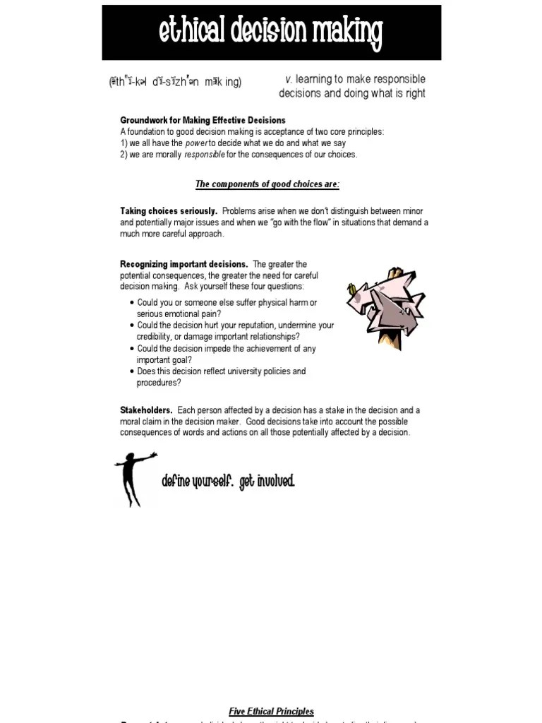 Ethical Decision Making | PDF | Decision Making | Suffering