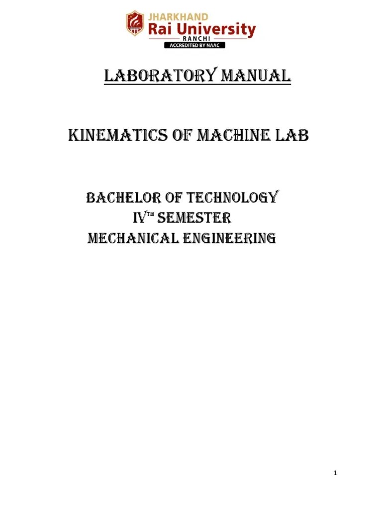 Kinematics Of Machine | PDF | Gear | Acceleration