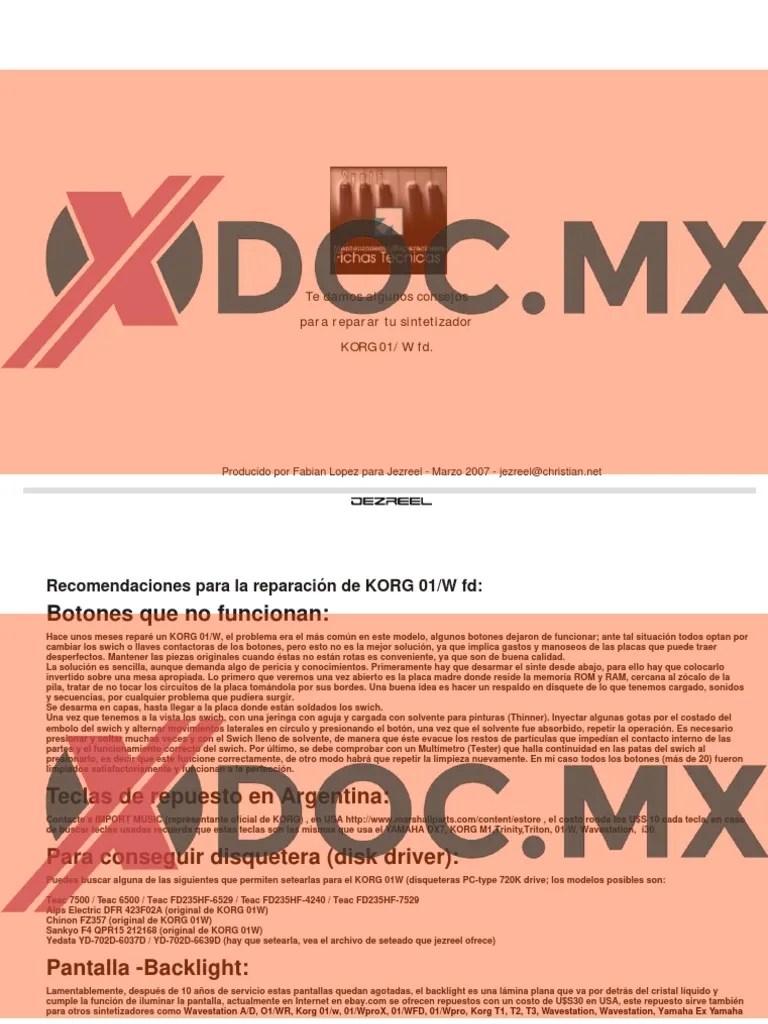 Xdoc - MX Manual Reparacioneskorg01w Diagramasdecom | PDF | Memoria De Sólo Lectura | Memoria De ...