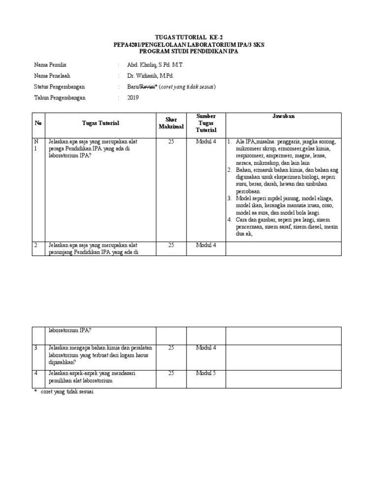 Tugas Tutorial Ke-2 | PDF