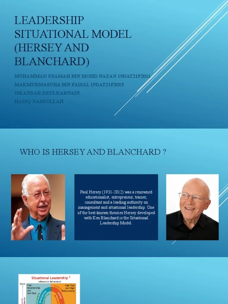 Leadership Situational Model (Hersey And Blanchard) | PDF
