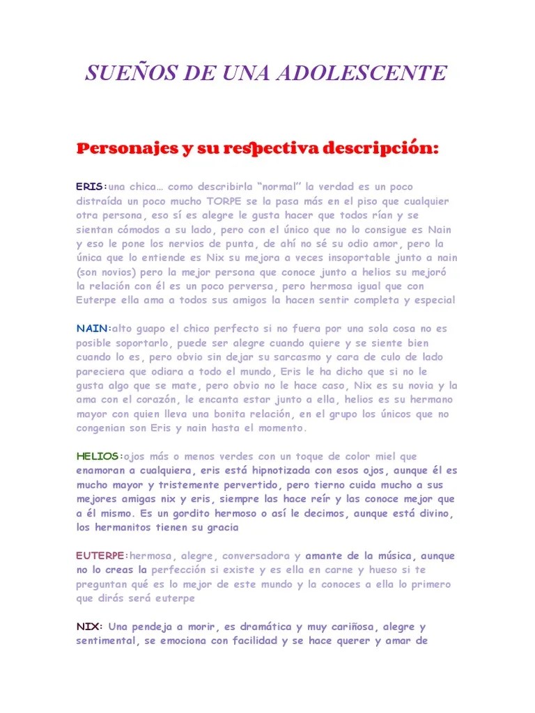 Sueños de una adolecente