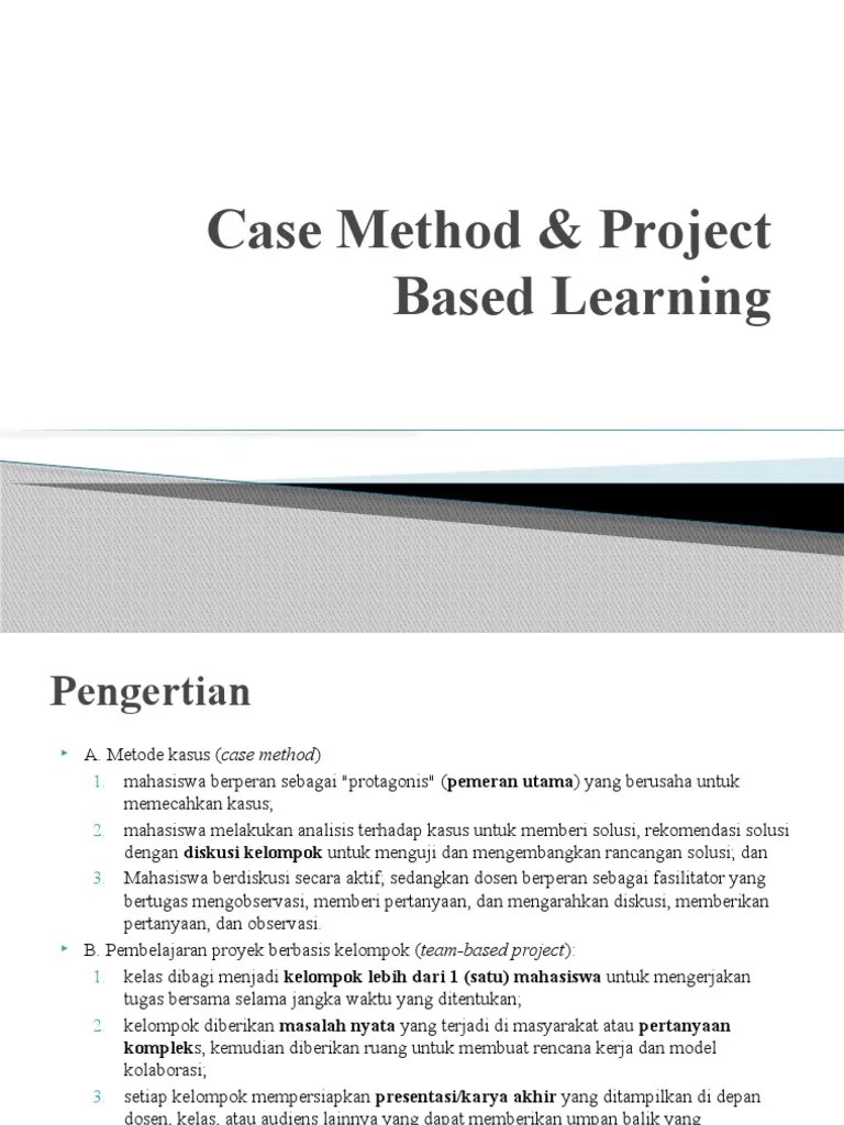 Case Method & Project Based Learning | PDF