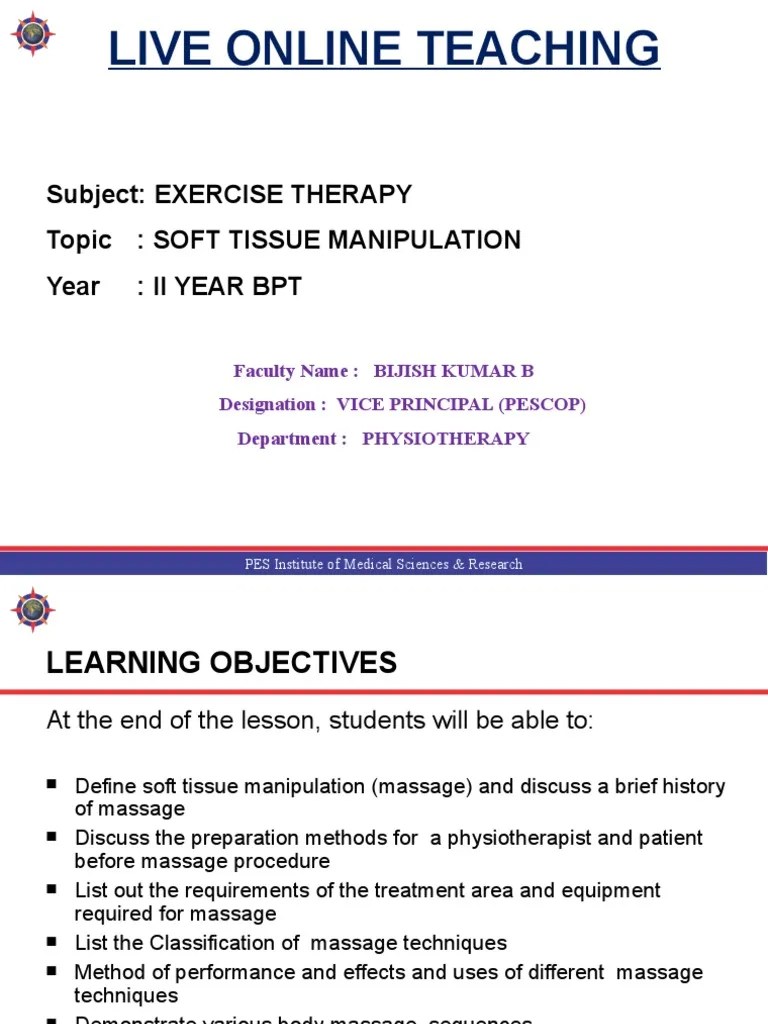 Soft Tissue Manipulation | PDF