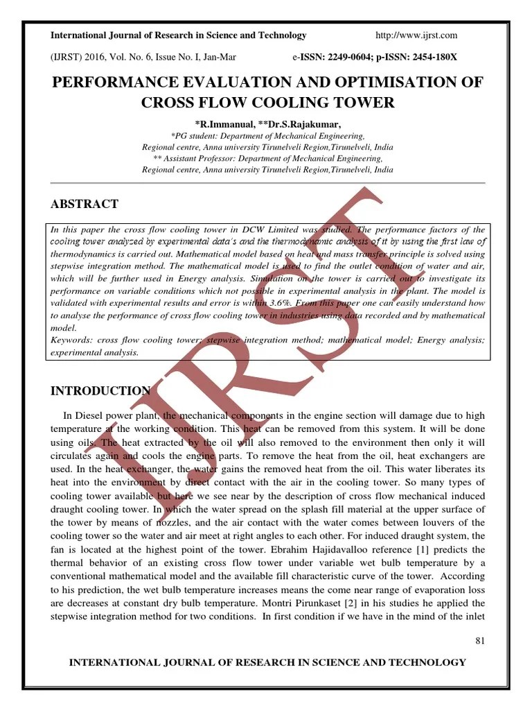 Cooling Tower Fundamentals | PDF